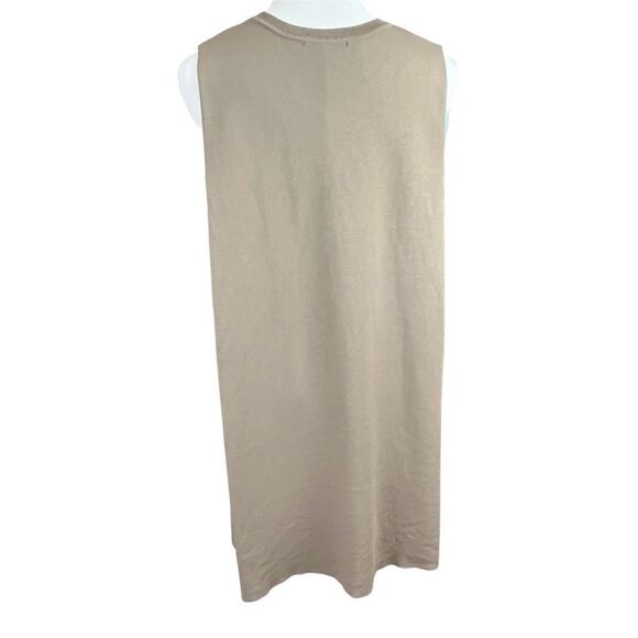 Kerisma Knits Tan Sleeveless Tunic Mini Dress M - Picture 3 of 8